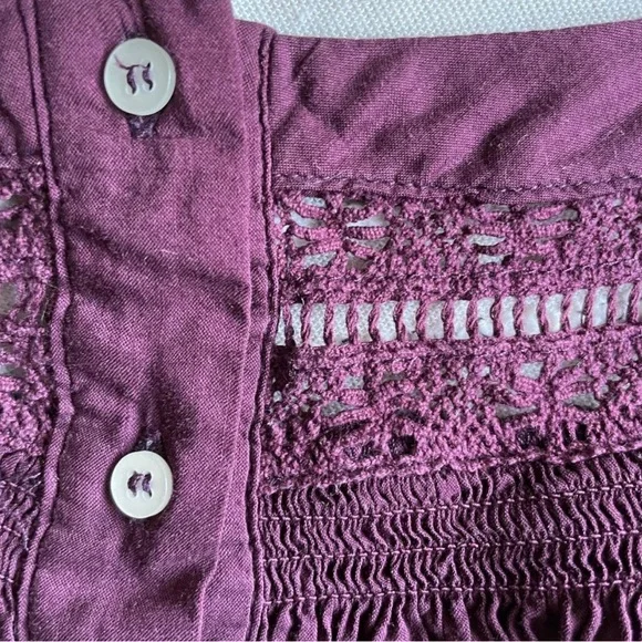 Perfect FREE PEOPLE Sunny Days Ahead Ruffle Crop Top small - Picture 2 of 8